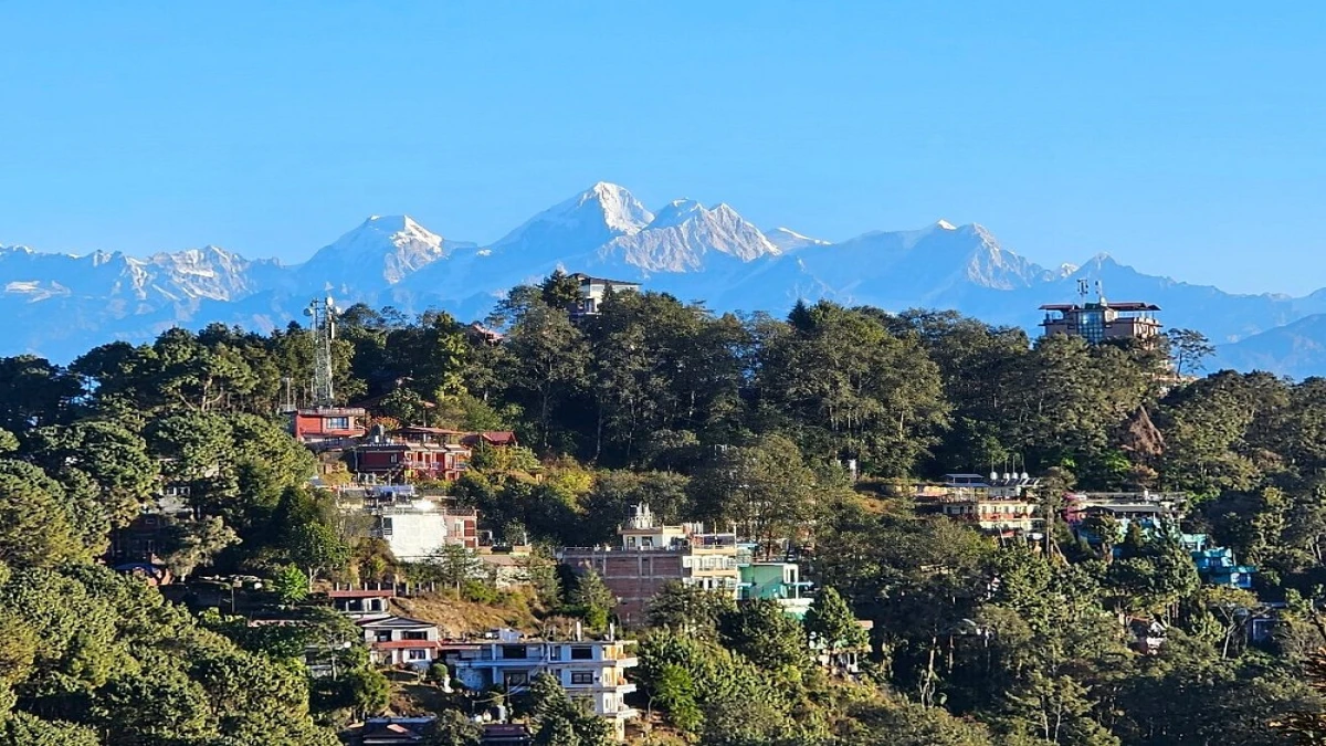 himalayan range view from Nagarkot