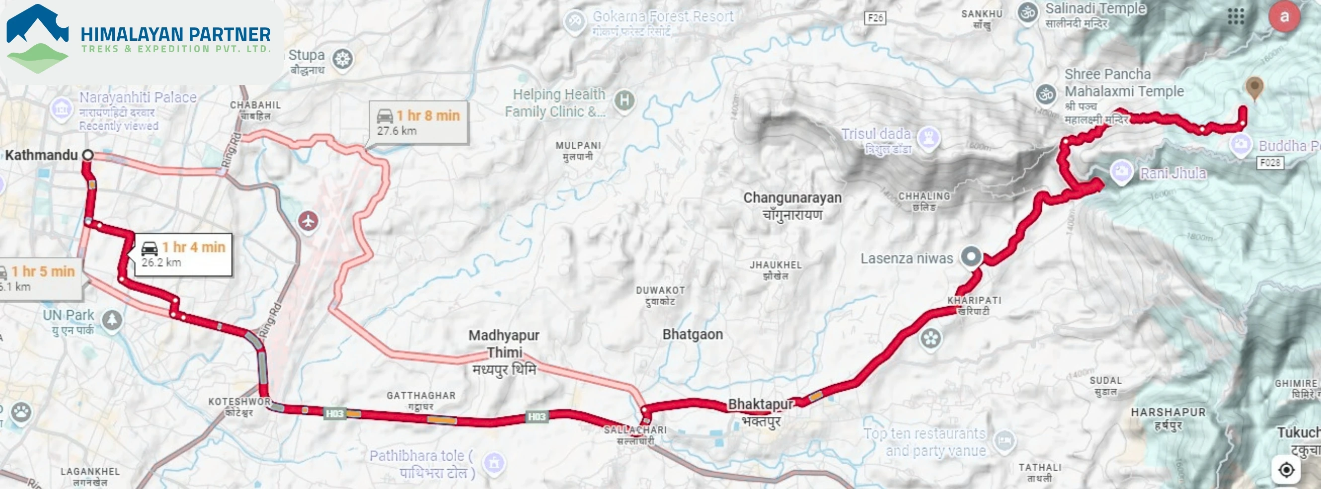 Kathmandu to Nagarkot